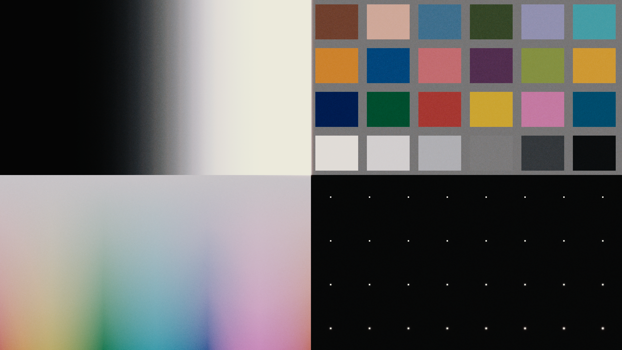Agfa CP30 Colour Print Film calibration chart: Processed