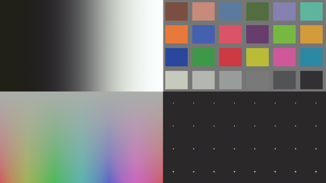 Agfa Agfacolor Optima II 100 calibration chart: Processed