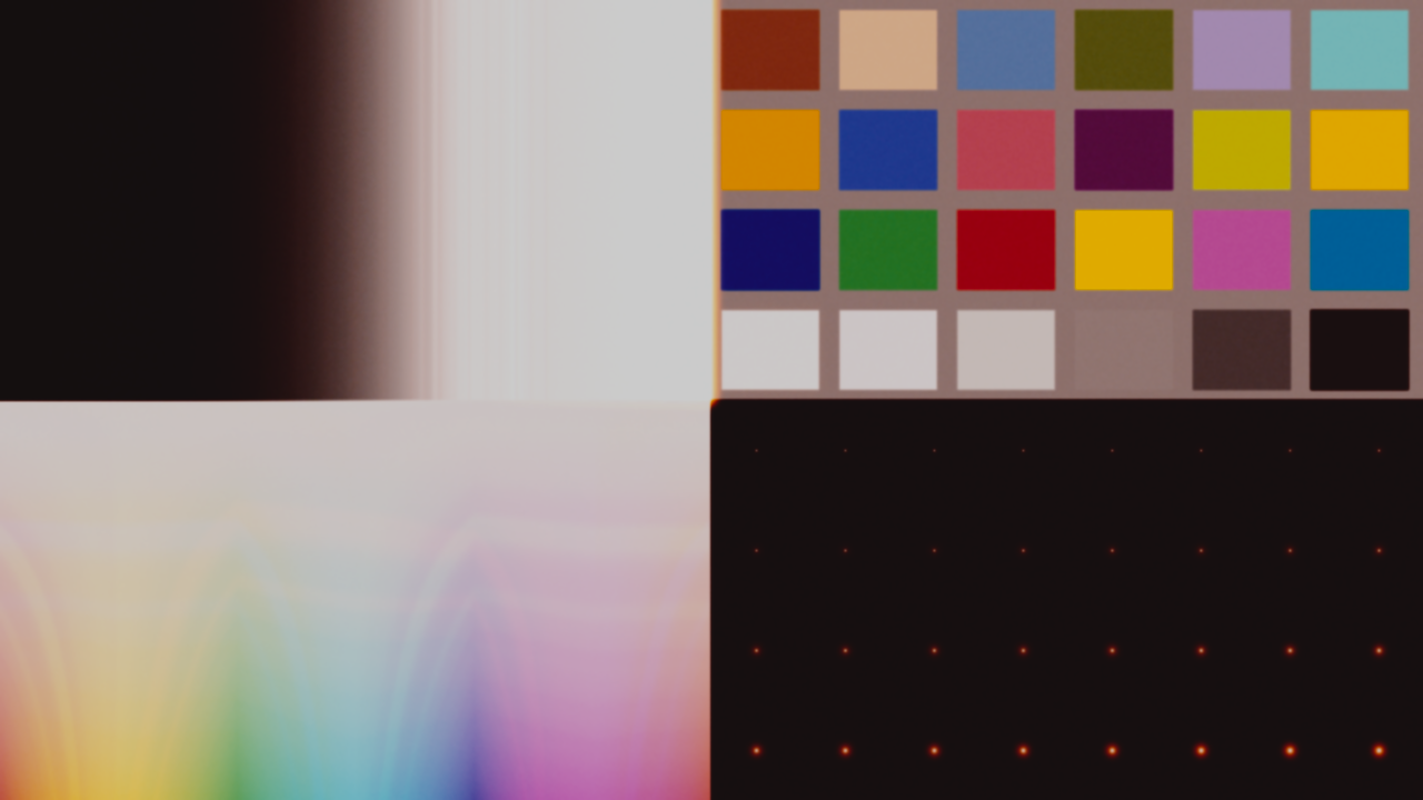 Fujifilm FP-100C calibration chart: Processed