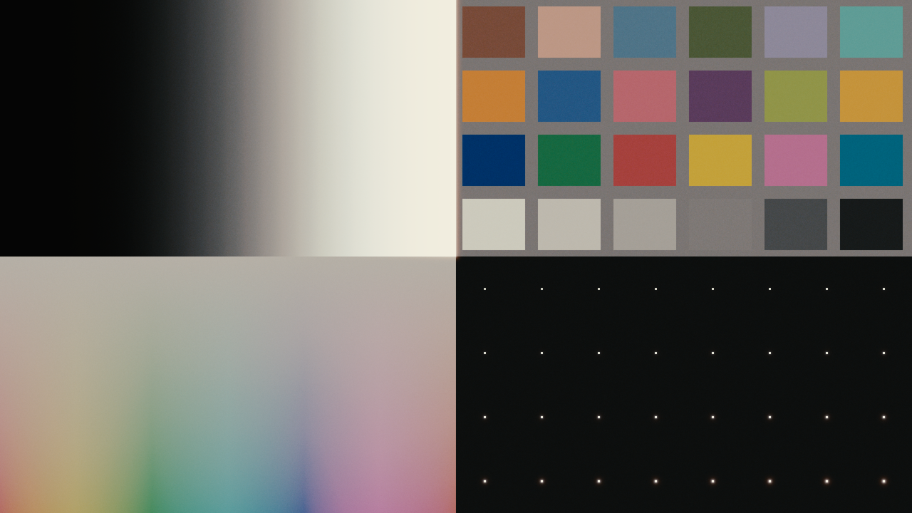 Kodak Vision Color Print Film 2383 calibration chart: Processed
