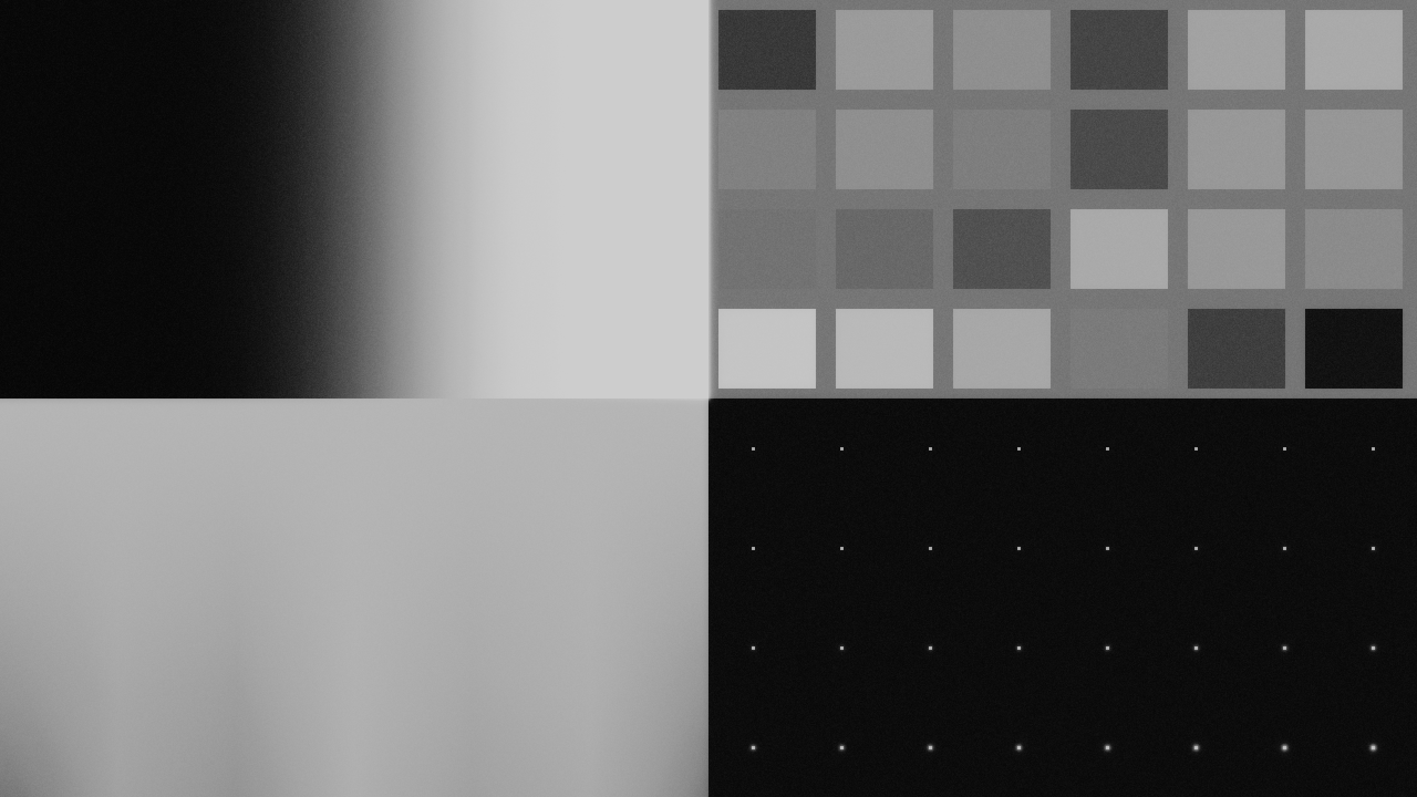 Kodak Tri-X Reversal 7266 calibration chart: Processed